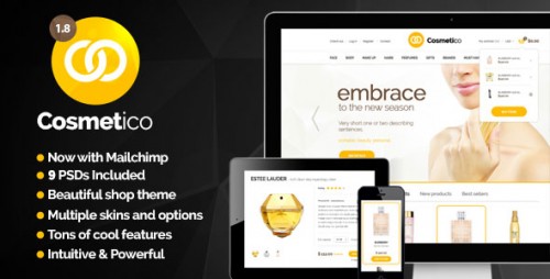 Download Nulled Cosmetico v1.8.7 - Responsive eCommerce WordPress Theme product cover