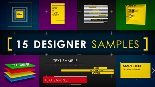 15 Designer Samples (Pack) - Project for After Effects (Videohive)