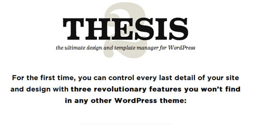Thesis v2.1.9 - Wordpress Framework