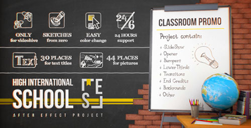 School Classroom Promo - Project for After Effects (Videohive)