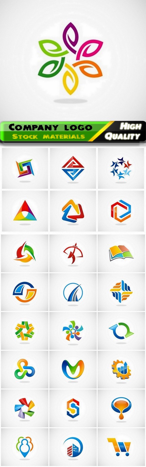 Business company badge logotype and logo emblem 22 - 25 Eps