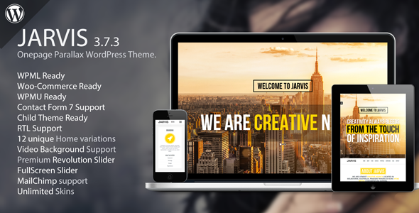 Nulled ThemeForest - Jarvis v3.7.3 - Onepage Parallax WordPress Theme