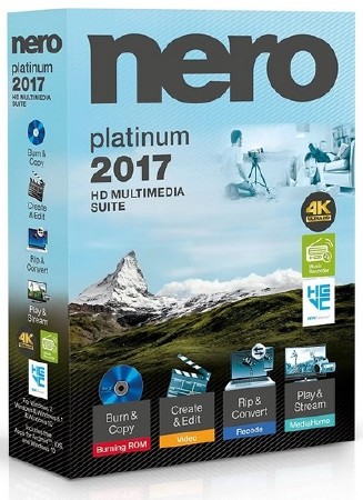 Nero 2017 Platinum 18.0.08500 + Content Pack ML/RUS