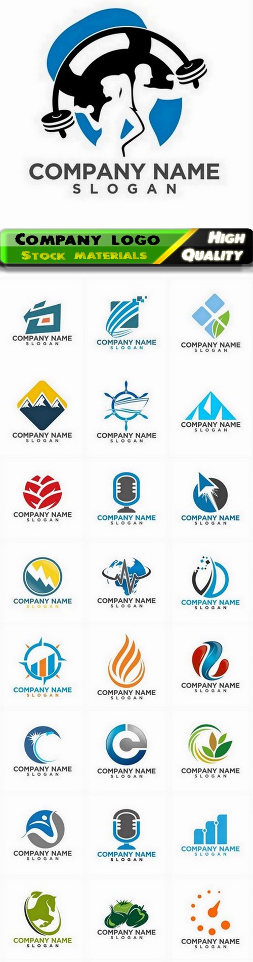Business company badge logotype and logo emblem 26 - 25 Eps