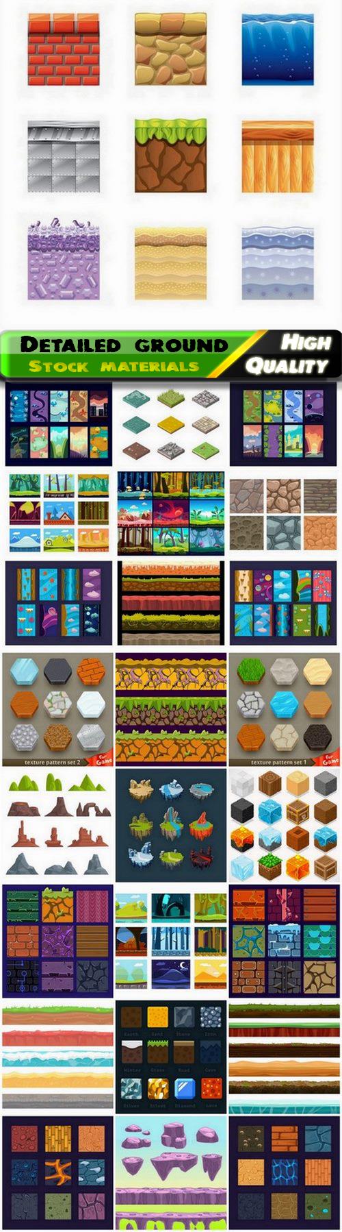 Detailed ground and landscape element for game creation - 25 Eps