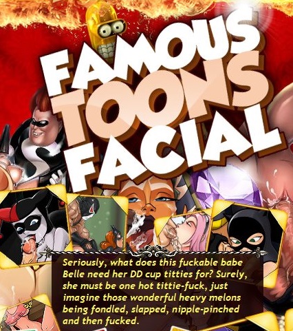 Сборник порно пародий / Famous Toons Facial (2010 - 2013) SiteRip