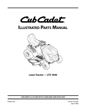 cub cadet ltx 1040 parts