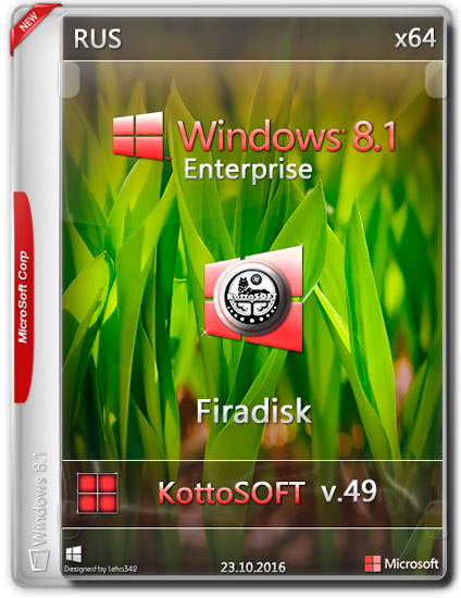 Windows 8.1 Enterprise x64 v.49.16 KottoSOFT (RUS/2016)