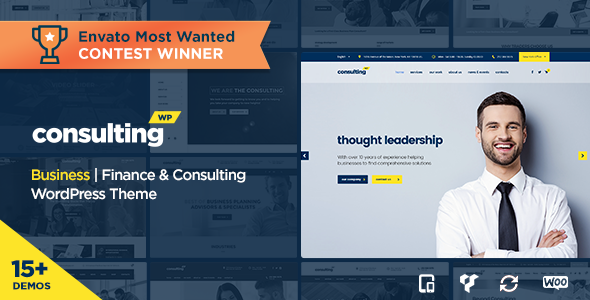 Nulled ThemeForest - Consulting v3.4 - Business, Finance WordPress Theme