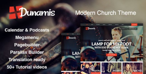 Nulled Dunamis - Modern Church theme - WordPress product snapshot