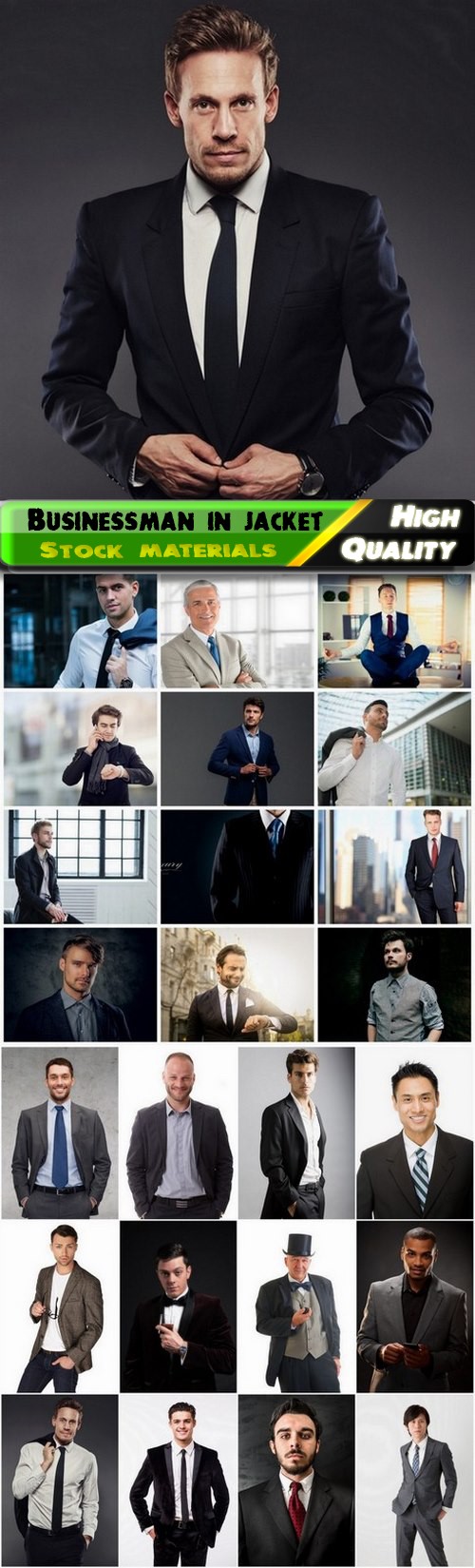 Stylish young and adult businessman in fashionable jacket - 25 HQ Jpg
