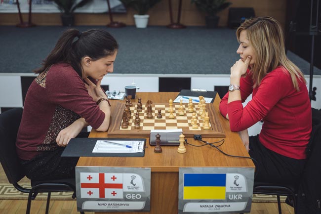 Жукова проиграла Бациашвили в 9-м туре на Гран-при FIDE в Ханты-Мансийске