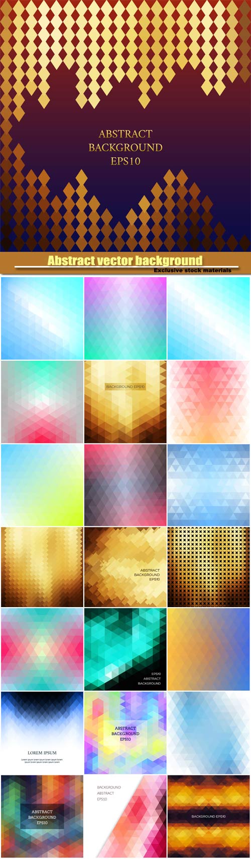 Abstract vector background in isometric style, geometric pattern