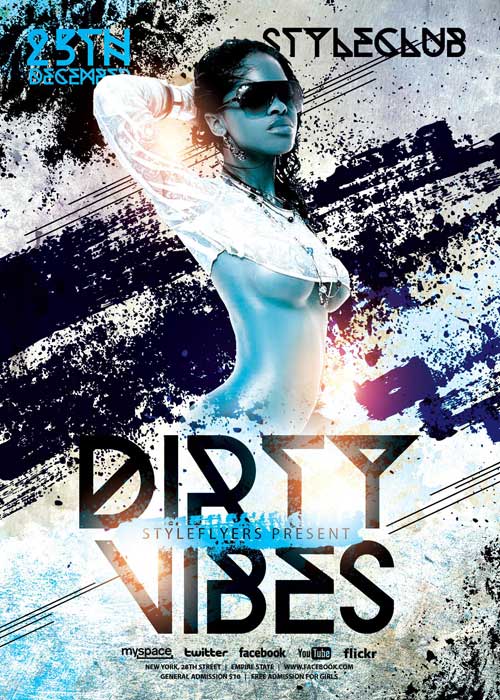 Dirty Vibes V5 PSD Flyer Template