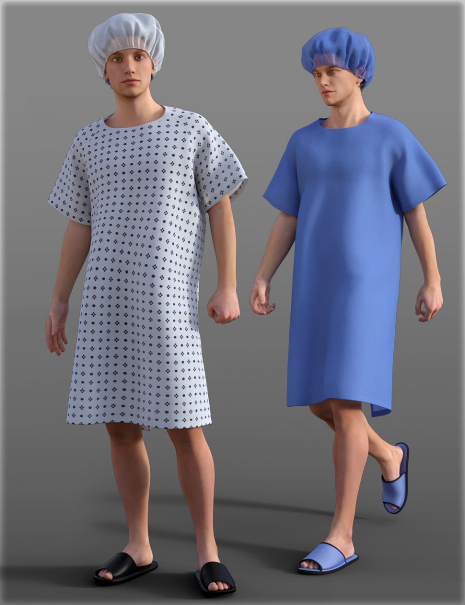 H&C Patient Gowns Set for Genesis 3 Male(s)