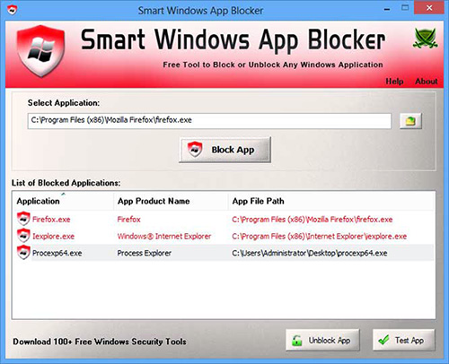 Smart Windows App Blocker 3.0 Portable