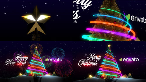 Christmas Tree & New Year Greetings - Project for After Effects (Videohive)