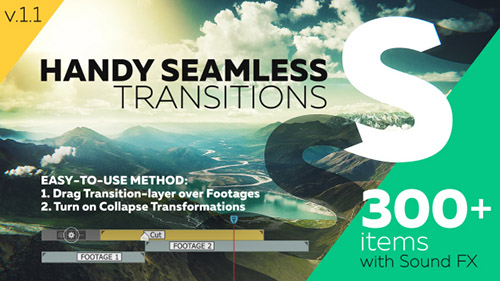 Handy Seamless Transitions | Pack & Script - Project for After Effects (Videohive)