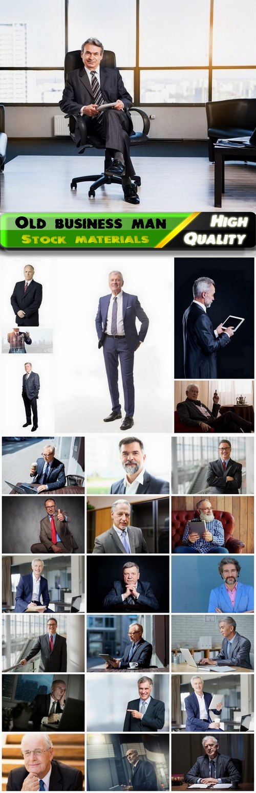 Portraits of a happy senior business man with smile 25 HQ Jpg