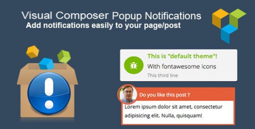 Nulled Visual Composer Popup Notifications v1.2.2 - WordPress Plugin program