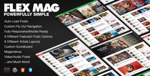 Flex Mag v1.12 - Responsive WordPress News Theme product graphic