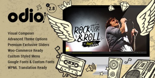 [GET] Nulled Odio v2.8 - Music WP Theme For Bands, Clubs, and Musicians product snapshot